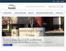 Tablet Screenshot of haciendasurgery.com